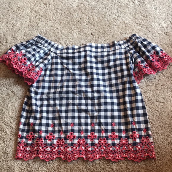 Draper James Dolly Check Eyelet Top 💕 - Picture 5 of 6
